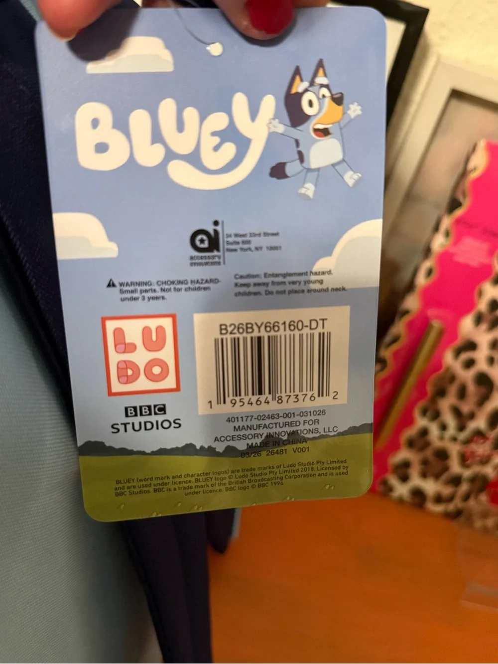 Bluey Kids Backpack  NWT